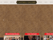 Tablet Screenshot of cantrellgallery.com
